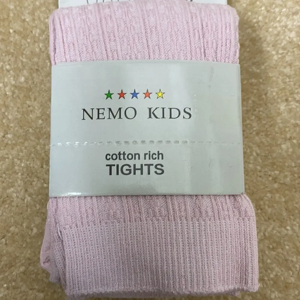 Girls Cable Knitted Ribbed Tights - Pack of 3
